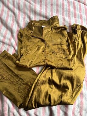 Authentic Taylor Swift Fearless Gold Satin Pajama Set